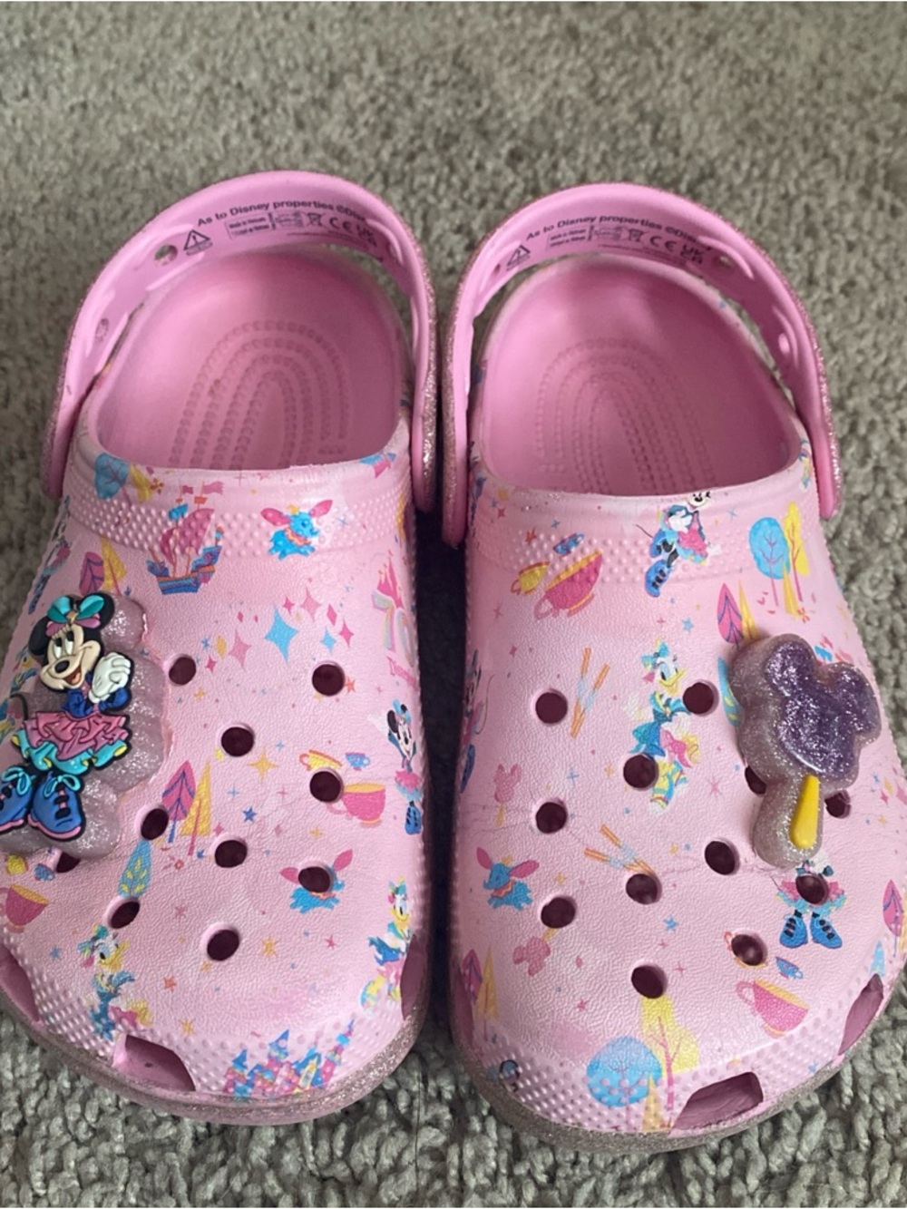 Exclusive Crocs x Disney Pink Minnie Mouse Kids Slip-On Clogs